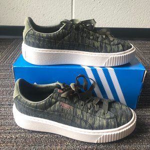 Puma Basket Platform Velvet Rope Sneakers